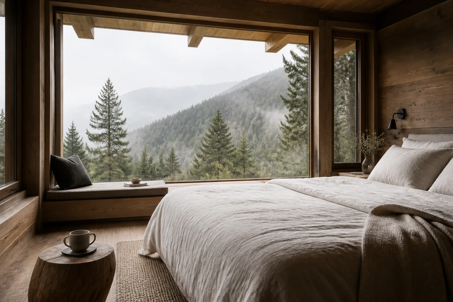 Peaceful boutique hotel room